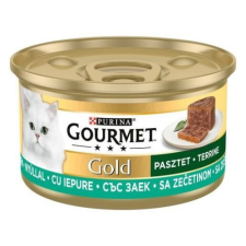  GOURMET GOLD Terrine Nyúllal nedves macskaeledel 12x85g macskaeledel
