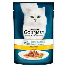 GOURMET PERLE Csirkével nedves macskaeledel – 12×85 g macskaeledel