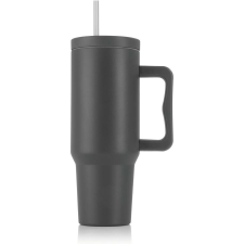 GOURMETMAXX Thermo bögre fedéllel és szívószállal 1,2 liter szürke termosz