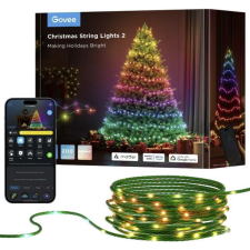 Govee rgbic smart wifi c/ matter - ip65 - fényfüzér 2s - 20m karácsonyi dekoráció