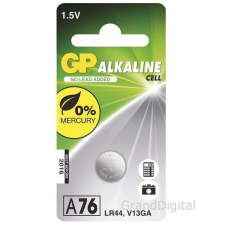 GP BATTERIES GP LR44 (A76) alkáli gombelem 1db/bliszter gombelem