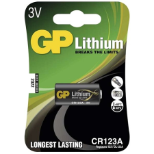 GP CR123A, lítium, 1 db buborékcsomagolásban gombelem