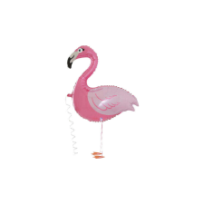 Grabo S.R.L. Sétáló flamingó fólia lufi, 98 cm-es party kellék