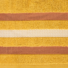  Gracja csíkos törölköző Mustársárga 30x50 cm lakástextília