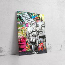  Graffiti Marilyn és Gandhi Találkozása - Pop Art Vászonkép dekoráció