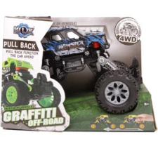 Graffiti Off- Road terepjáró - 15 cm, többféle autópálya és játékautó