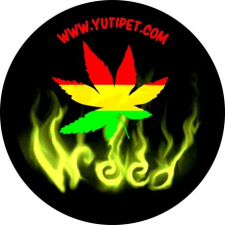 Grafikus címke M-XXL méretű Yutipet hámokhoz (Weed) kutyafelszerelés