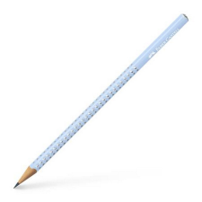 Grafitceruza, B, háromszögletű, FABER-CASTELL "Sparkle", gyöngyház égkék ceruza
