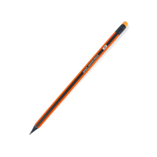  Grafitceruza HB hatszög, radírral - Scool - narancssárga ceruza