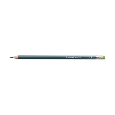 Grafitceruza STABILO Pencil 160 HB hatszögletű radíros olajzöld ceruza