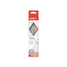 Grafitos Style Pastel háromszögletű radíros grafitceruza szett - 6 darabos - KORES ceruza