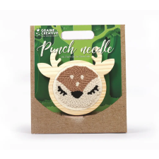Graine Creative Punch needle hímzőkészlet – Őzike (15 cm) kreatív és készségfejlesztő