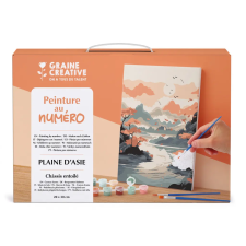 Graine Creative Számfestő – Ázsia tájai (20×30 cm) kreatív és készségfejlesztő