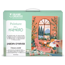 Graine Creative Számfestő – Téli kert (30x40 cm) kreatív és készségfejlesztő
