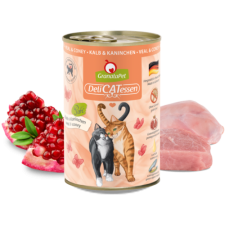 Granatapet Delicatessen konzerv borjú és nyúl 400g 6db macskaeledel