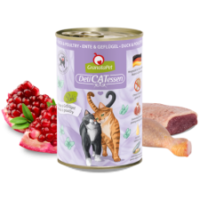 Granatapet DeliCatessen konzerv kacsa és szárnyas 400g 6db macskaeledel