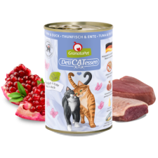 Granatapet Delicatessen konzerv tonhal és kacsa 400g 6db macskaeledel