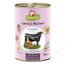 Granatapet Liebling´s Mahlzeit Angus marha és sütőtök 400 g kutyaeledel