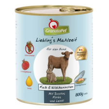 Granatapet Liebling´s Mahlzeit borjú és nyúl konzerv 800 g 6db kutyaeledel