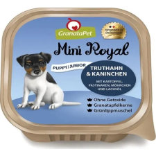 Granatapet Mini Royal Puppy/Junior pulyka és nyúl 150 g 11 db kutyaeledel