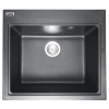 Gránit kompozit konyhai mosogató Metál fekete ELEFANT PREMIUM 5852 VESTA