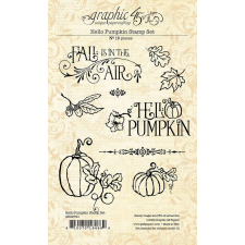Graphic 45 Szilikonbélyegző Hello Pumpkin - Stamp Set (1 csomag) bélyegző