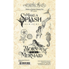 Graphic 45 Szilikonbélyegző Make a Splash - Stamp Set (1 csomag) bélyegző