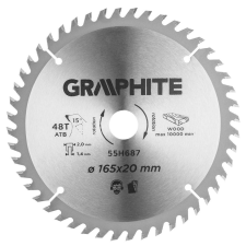 Graphite 55H687 merülőfűrészlap 165x20mm, 48 fog (55H687) fűrészlap