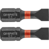Graphite 56H511 Torziós Ütvecsavarozó Bit SL6.5X25mm, 2db (56H511)