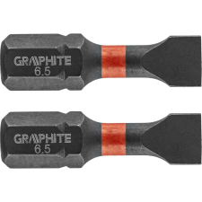 Graphite 56H511 Torziós Ütvecsavarozó Bit SL6.5X25mm, 2db (56H511) szerszám kiegészítő