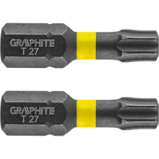 Graphite 56H515 Torziós Ütvecsavarozó Bit Tx27X25mm, 2db (56H515) szerszám kiegészítő