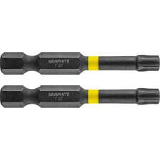 Graphite 56H527 Torziós Ütvecsavarozó Bit Tx27X50mm, 2db (56H527) szerszám kiegészítő