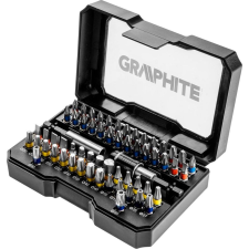 Graphite 56H600 Csavarhúzó Bitkészlet, 60db., Bitek 25mm - 58db, Mágneses Bittartók 2db (56H600) szerszám kiegészítő
