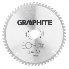 Graphite 57H681 Körfűrészlap Keményfém Fogakkal, 216X30Mm , 60 Fog fűrészlap