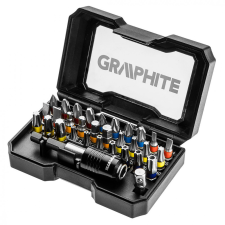 Graphite bit készlettartóban szinkód 32db barkácsgép tartozék