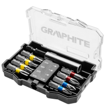 Graphite Csavarhúzó bitkészlet, 10db., bitek 25mm - 8db, mágneses bittartós 1db., driver (pcking) - 1db. csavarhúzó