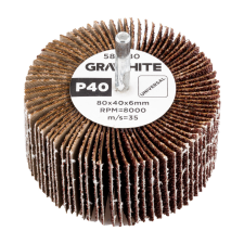 Graphite Csiszolókerék csapos, 80x40x6mm, P40 barkácsgép tartozék