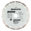 Graphite Gyémánt vágókorong 180x22.2mm, szegmenses, száraz és vizes