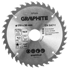 Graphite Körfűrészlap keményfém fogakkal, 170x30mm, 36fog barkácsgép tartozék