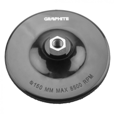 Graphite rugalmas csiszolótányér tépőzáras 150mm, m14 csiszolókorong és vágókorong