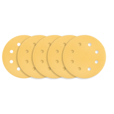 Graphite Tépőzáras csiszolópapír 180mm, K120, 5db, 8 lyukakkal csiszológéphez 59G263 barkácsgép tartozék