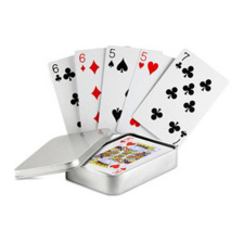  Gravírozható franciakártya fémdobozban egyedi ajándék