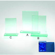  Gravírozott Üvegdíj téglalap alakú U 04 dekorációs kellék