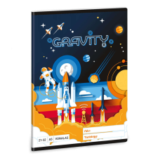 Gravity tűzött füzet A/5, 32 lap vonalas (21-32) füzet