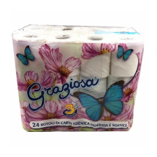 Graziosa 3 rétegű 24 tekercs/csomag toalettpapír higiéniai papíráru