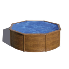 GRE 350 x 120 cm kör medence, fa mintával (komplett szett) medence