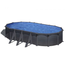 GRE 730 x 375 x 120 cm medence sötétszürke vízforgató nélkül medence