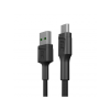 Green Cell KABGC23 USB-A apa - MicroUSB apa Adat- és töltőkábel 0.3m - Fekete (KABGC23)
