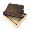 GREEN DEED szarvasos, nyelves bőr pénztárca ASZ09T