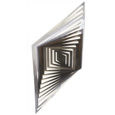 GREEN ENERGY LTD 3D fém szélforgó szögletes rozsdamentes acélból 15x15 cm széljáték kerti dekoráció
